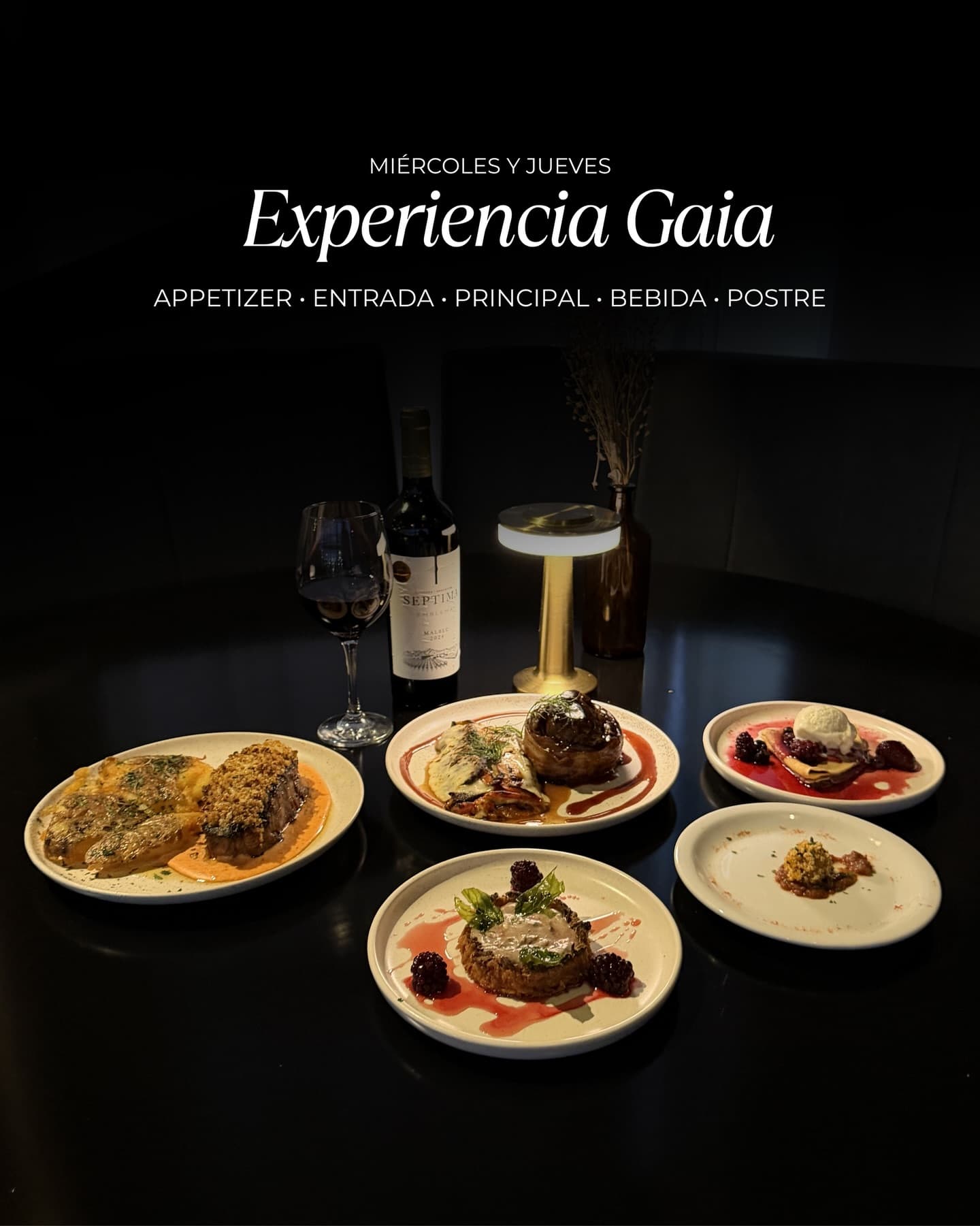 GAIA: Cocina de autor y sobremesas